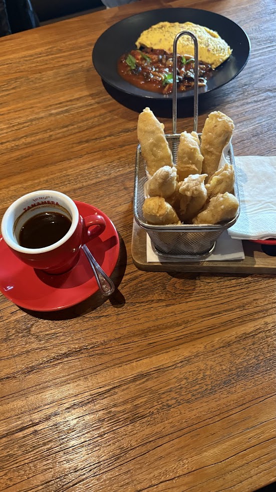 カフェで食べたブランチ